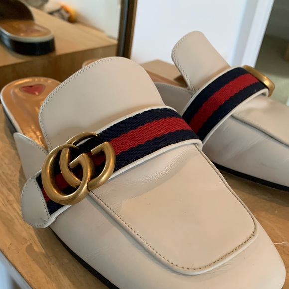 Gucci White Leather Betis Glamour/NS - Picture 2 of 8